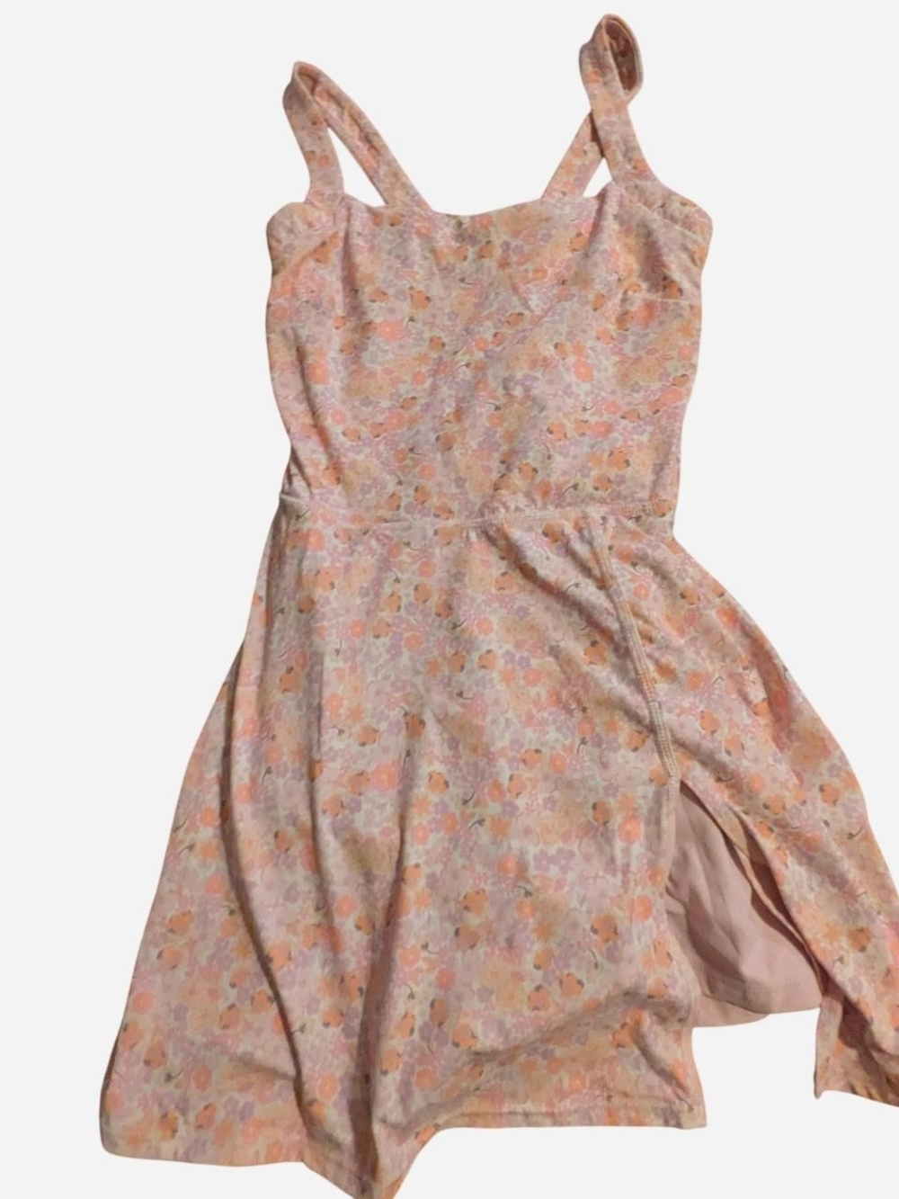 JoyLab Pastel Pink Floral Mini Dress